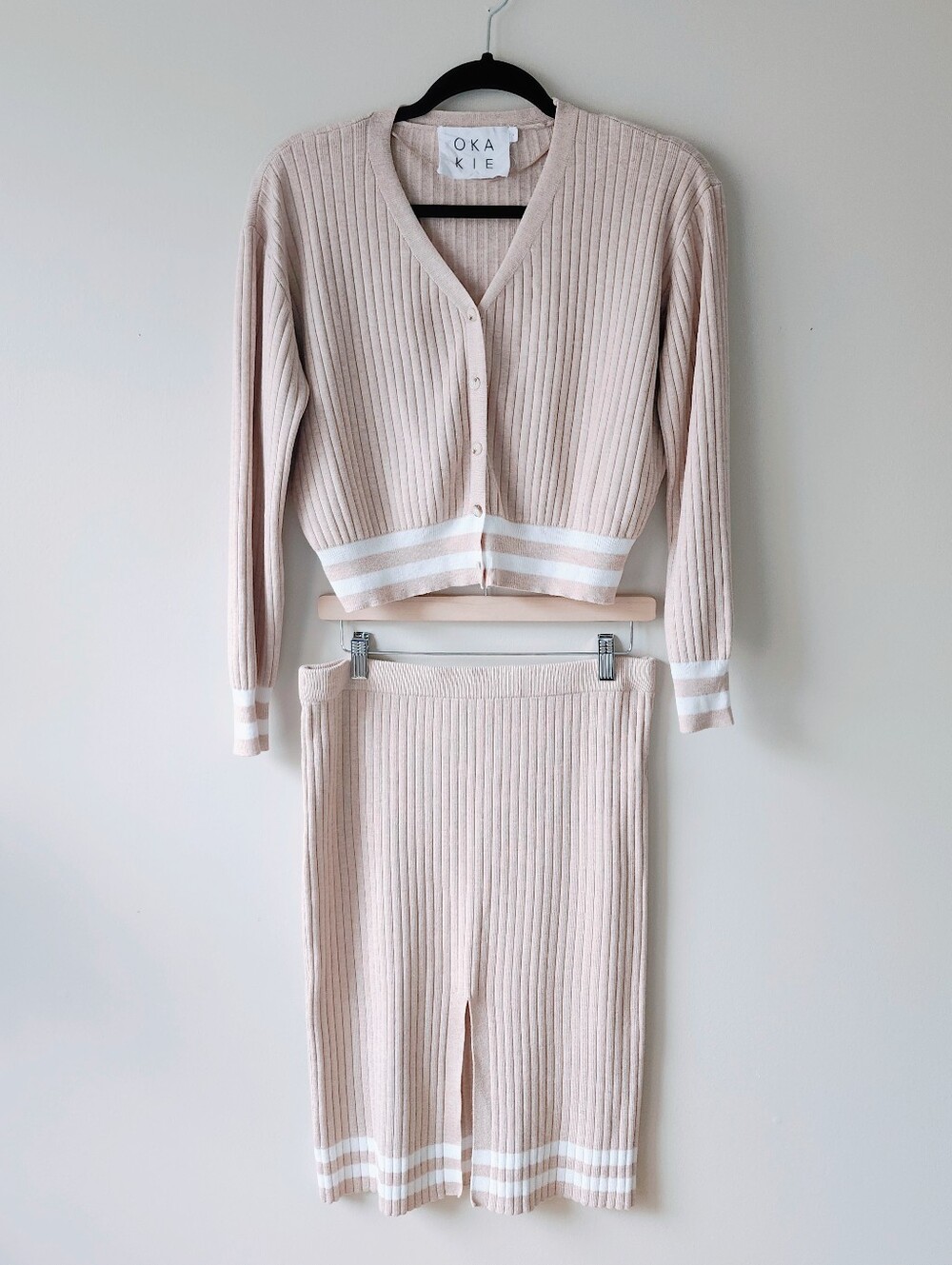 Ribbed Knit Two-Piece Set